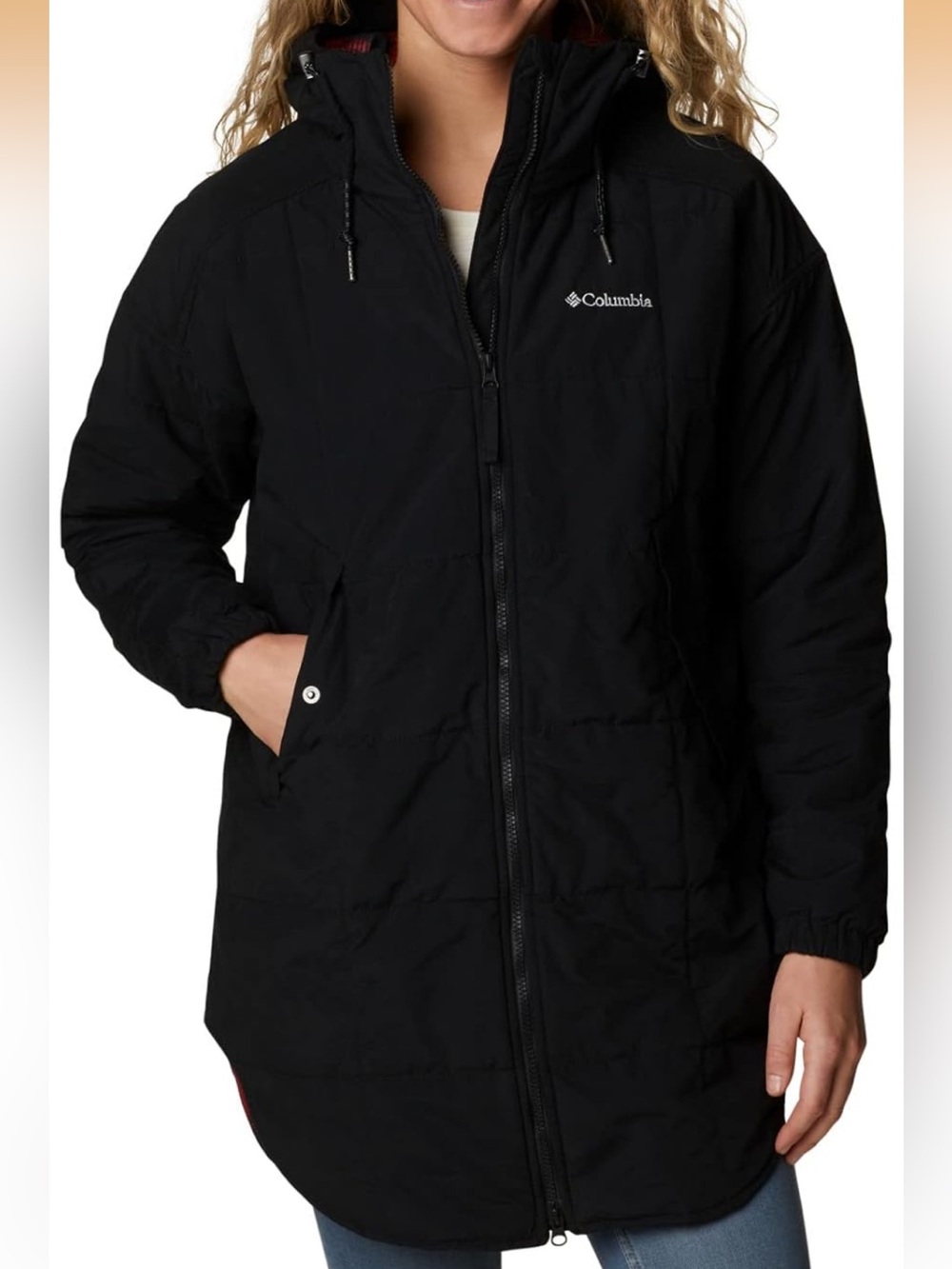 Columbia Black Hooded Insulated Puffer Coat